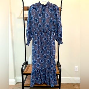 Beautiful blue quilt inspired dress!! NWOT
